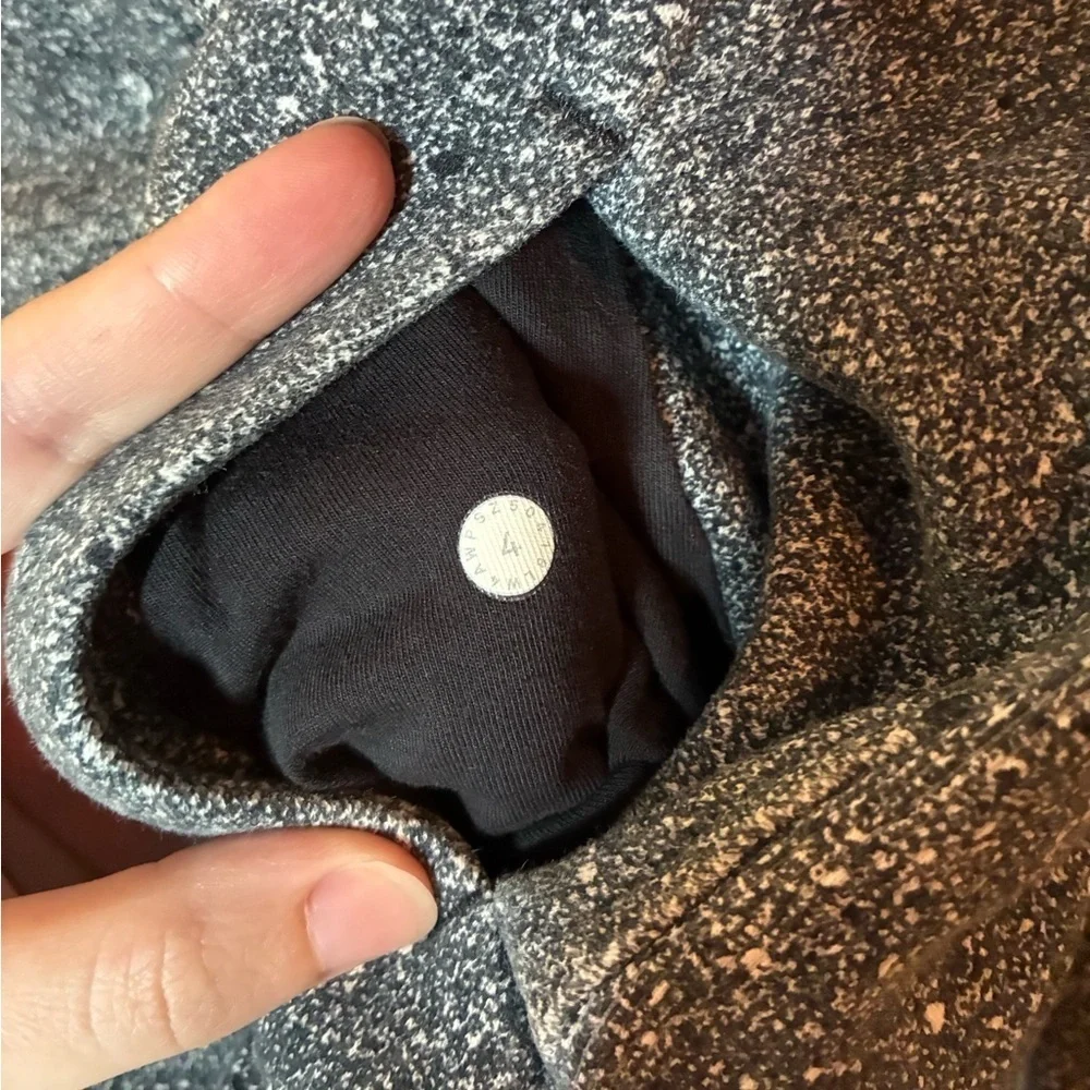 Lululemon Scuba Hoodie in Luminesce Splatter White Black Size 4